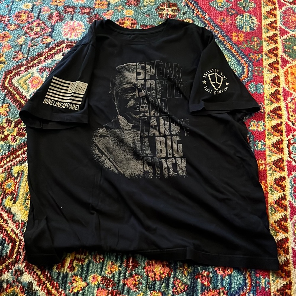 Nineline Apparel Teddy Roosevelt Speak Softly and Carry a Big Stick Shirt